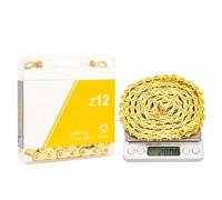 FVDZRFIE Bike Chain 12 Speed Chain Mountain Road Bike Current 12v Missing Link Bicycle 12S Power Lock 126 Links For K7 System(Gold)