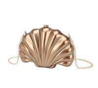 FVDZRFIE Shell Bag Shell Shape Clutch Bag Purse Women Wedding Evening Denner Party Cute Ivory Pearl Color Purse Handbag Summer(Color 7)