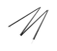 FVDZRFIE Tent poles Tent Rods Lightweight Canopy Pole Adjustable Length Outdoor Awning Support Foldable Beach Tents Parts For Camping Hiking(Black 2M pointed tip)