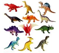FveVqe 12 Pack Dinosaur Figures, Realistic Exquisite Dinosaurs Action Figures, Durable Compact Small Dinosaur Figures Playset Perfect for Unisex Learning and Imaginative Play
