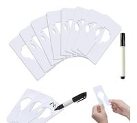 FveVqe 16Pcs Wardrobe Dividers and 1Pcs Black Pen, Wardrobe Dividers for Clothes, Writable and Reusable Wardrobe Divider, Clothes Dividers Hanger Rack Size Tags for Closet Clothing