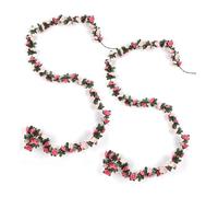 FveVqe 2Pcs Pink Flower Garland, Artificial Flower Garland Outdoor, Wedding Arch Table Wall Backdrop Wreath Decoration (7.8ft Each, 15.74ft Total)