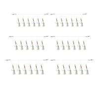 FveVqe 6 Pcs Mackerel Feathers, 36 Hooks, Bionic Flying Insects with Luminous Beads for Cod, Herring, Bass, Mackerel, Pollock (3 Sizes)