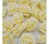 FVFIJH 10/20pcs 6cm PE Foam Rose Flowers Artificial Flowers For Home Wedding Deco Bride Bouquet Scrapbooking DIY Birthday Supplies-FH02-10PCS