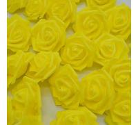 FVFIJH 10/20pcs 6cm PE Foam Rose Flowers Artificial Flowers For Home Wedding Deco Bride Bouquet Scrapbooking DIY Birthday Supplies-FH14-20PCS