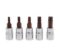 FVGOKMNA Sparks Plugs Wrench 5 Pcs Screwdriver Bits 1/4 Inch Drive Removal Spanner Tools for T15 T20 T25 T30 T40 Socket Wrench Adapter Hand Tool