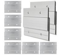 FVIEXE 16 Stück 10.2 cm französische Stollenaufhänger, robuster Metall-Bilderaufhänger mit Z-Stange, ineinandergreifende Aluminium-Z-Clips Zum Aufhängen von Bildern, Kanten, Wandmontage, Hardware-Kit