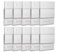 FVIEXE 20PCS 2 Inch French Cleat Hanger, Heavy Duty Metal Picture Hanger Z Bar Hanger, Interlocking Aluminum Z Clips for Hanging Picture Ledges Mirrors Headboard Wall Mounting Brackets Hardware Kit