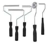FVIEXE Bubble Paddle Tool Set of 5, Fiberglass Resin Laminating Bubble Roller Set Fiberglass Roller Aluminum Alloy Mold Resin Composite for Tub Shower Bathtub Boat Repair