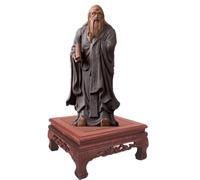 FVILFOAL Ceramic Historical Figure Lao Zi Statue The Great Thinkers of Ancient China Home Room Office Tea Set Decoration Statue