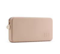 FVION Makeup Bag for Travel, Large Silicone Cosmetic Bag, Make Up Brushes Holder Case, Portable Makeup Organiser for Women Girls (Khaki)