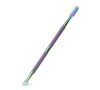 FVION Nail Cuticle Pusher Cuticles Remover Manicure Tool - Titanium Steel Nail Polish Removal Tool with Anti-Slip Handle