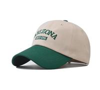 FVKTHNVS Classic Men's Baseball Cap Arizona 1751 Embroidery Fashion Trend Cap Outdoor Cap Neutral Baseball Hat (Cotton, Green)