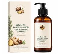 FVNA Batana Oil Hair Thickening Shampoo with Rosemary & Ginger, Volumizing Scalp Care for Men & Women, Fortifies Roots, Promotes Visibly Thicker & Fuller Hair, Deep Nourishing for Hair, 200ml