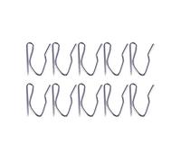 Fvoagaou Curtain Drapery Pin Hooks Silver Pack of 10