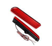 FVOIRSS Compatible With Mitsubishi For Evolution X 2008-2016 MR515740 8355A040 MR515741 8355A039 Rear Bumper Reflector Tail Brake Lamp Lens Bumper Reflective Strip(Red)
