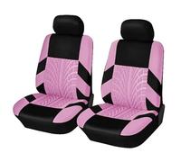 FVOIRSS Seat covers Compatible With Subaru For Legacy For XV Polyester Car Seats Covers Cushion Auto Interior Easy To Clean(2Seats-Pink)