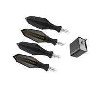 FVOIRSS Turn Signal Motorcycle Compatible With Kymco For Downtown 300i 350i 200i 200 300 500 Left And Right Amber Turn Signal Indicator Waterproof Sequential Blinker Lamp(N)