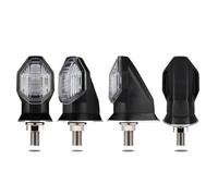 FVOIRSS Turn Signal Motorcycle For Wave 125i For Dash 125 For BeAT For Winner 8mm Motorcycle Left Right Turn Signal Lights Brake Blinker Light Flashing Amber(Clear,4pcs)