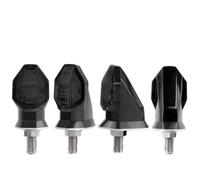 FVOIRSS Turn Signal Motorcycle For Wave 125i For Dash 125 For BeAT For Winner 8mm Motorcycle Left Right Turn Signal Lights Brake Blinker Light Flashing Amber(Black,4pcs)