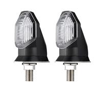 FVOIRSS Turn Signal Motorcycle For Wave 125i For Dash 125 For BeAT For Winner 8mm Motorcycle Left Right Turn Signal Lights Brake Blinker Light Flashing Amber(Clear,2pcs)