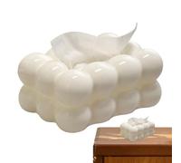 FVPKYUR 9 x 13 x 19.5 cm Tissue Box in Cloud Shape, Cosmetic Tissue Box, Plastic Tissue Box, Modern Tissue Dispenser Box Holder for Car, Bathroom, Living Room, Bedroom