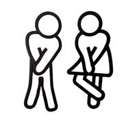 FVPKYUR Bathroom Signs - Funny Creative Fade Resistant Decoration, Bathroom Door Signs | Creative for Home, Public Areas, Indoor and Outdoor Use, Hallway, Wall, Hotel, Restaurant