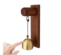 FVPKYUR Doorbells for Front Doors and Entrance Areas - Wooden Wind Chime as Acoustic Alarm Decoration, Copper Bells for Shops and Shop Doors - For Home, Entrance, Shop, Farmhouse, Garden