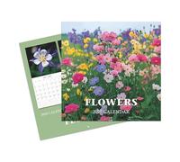 FVPKYUR Flower Wall Calendar, 28 x 28 cm Calendar 2026, Wall Calendar in Floral Design, Aesthetic Monthly Planner, Appointment Overview for Notes and Appointments, Car, Kitchen, Home, Classroom