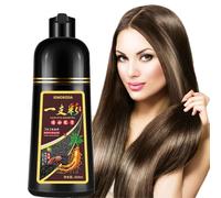 Fvquhvo Shampoo to dye light brown hair instantly, it is not necessary to mix it beforehand and it is very easy to dye the hair. Use gloves, wear the shampoo