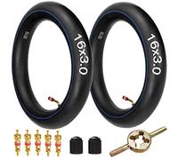 FVRITO 16x3.0 (76-305) Inner Tube for E-Bikes Electric Scooters Mopeds Kids Chopper Bikes Taotao ATE 501 EW-36 KMX Tadpole Trike Unicycles and Folding Bikes TR87 Bent Valve Stem 16x3.25/3.50 2 Pack