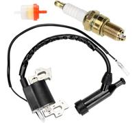 FVRITO Ignition Coil Pack Spark Plug Kit for Predator 212cc 5.5 6.5 HP 69730 69727 196cc Coleman Ct200u Baja MB200 Motovox Hummerhead Gx160 Gx200 Generator Mini Bike Go Kart Pressure Washer Lawn Mower