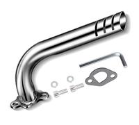 FVRITO Upgrade Header Exhaust Pipe Kit for Non Hemi Predator 212cc 196cc 6.5HP GX160 GX200 Coleman CT200u BT200X CT200u-ex KT196 Baja Warrior MB200 Clone Engine Go Kart Mini Bike Performance Parts
