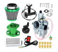 FVRITO VM22 26mm Carburetor Carburetor Throttle Cable Kit for Predator 212cc 196cc Coleman CT200U CT200U-EX BT200X Mini Bike KT196 Go Kart Baja Warrior GX160 GX200 6.5HP Clone Engine Performance Parts