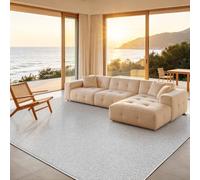 FVVRAX Machine Washable Rugs Living Room Grey, 200x300cm Soft Rug for Bedroom, Large Carpet with Anti-Slip Backing, Stain Resistant Rugs for Entryway Kitchen Dining Room, Modern Floor Mat for Home