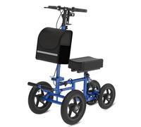 Fvzzin All Terrain Knee Scooter for Adults, Foldable Rolling Knee Scooter with DIY Stickers & Shock Absorber, Steerable Knee Walker for Broken Foot, Ankle Injuries & Surgery, Better Crutch Alternative