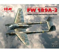 Fw 189A-2 WWII German Reconnaissance Plane 1:72 Plastic Model Kit ICM