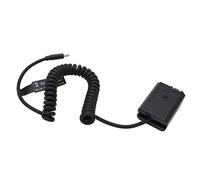 FW50 Dummy Battery for, Full Decoded DC Coupler Power Adapter, Type C Input with Plastic External Power Supply, Compatible with A6000 A6500 A7 A9 Series Cameras