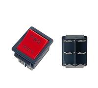 FWD-REV 6 Pin Toggle Rocker Electrical Power 2 Position ON-OFF Red Mini Boat Push Button 5/20Pcs(20pcs)