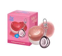 Fwee Lip&Cheek Blurry Pudding Pot + Keychain | Just Me Moment - Without | Makeup Blush, Lightweight and Modulable, Soft Matte Finish, Multi-purpose, 5g