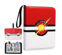 Fweel Tradig Card Binder Deluxe,Premium 4-Pocket Album with 400 Side Loading Pockets, Ideal Card Storage for Boys and Girls, Collection Binder Book Case, Card Enthusiasts