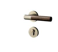 FWFDTQBSP Chinese Door Lock Indoor Bedroom Inner Silent Magnetic Handle Wooden Split(Qinggu Solid Wood Door Lock)