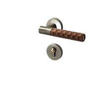 FWFDTQBSP Chinese Door Lock Indoor Bedroom Inner Silent Magnetic Handle Wooden Split(Qinggu Yulin Aromatherapy Style)