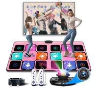 FWFX Dance Mat for TV, Wireless Musical Electronic Dance Mats with HD Camera, Double User Non Slip Dancing Mat Games for Kids and Adults, Birthday Gifts for Girls Boys