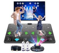 FWFX Electronic Dance Mat for Kids and Adults, Double User Wireless Controller Dancing Mat with HD Camera, Exercise & Fitness Dance Pad Game for TV, Toys Gift for Girls & Boys Ages 6+