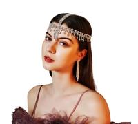 FWJUNHUYC Aesthetic Retro Cut-Out Multi-Layered Hair nets, Personalized banquets, Sparkling Hair Chains, Accessories, Exotic Diamonds, Tassels, Hair Accessories