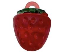 FWJUNHUYC DIY acrylic simulation three-dimensional fruit small cherry strawberry apple earrings pendant bracelet pendant accessories, Chalcedony