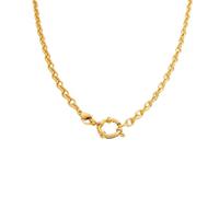 FWJUNHUYC DIY jewelry accessories do not fade high-end necklace accessories electroplating 18k real gold stainless steel pendant single pendant, Chalcedony