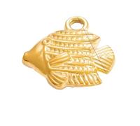 FWJUNHUYC DIY jewelry accessories do not fade high-end necklace accessories electroplating 18k real gold stainless steel pendant single pendant, Chalcedony