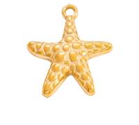 FWJUNHUYC DIY jewelry accessories do not fade high-end necklace accessories electroplating 18k real gold stainless steel pendant single pendant, Chalcedony